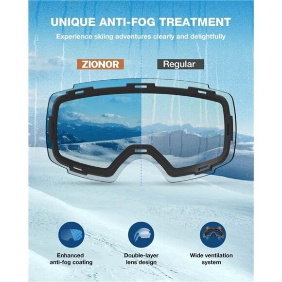 Magnetic Ski Goggles for Men Women Snowboard Adult main image 5